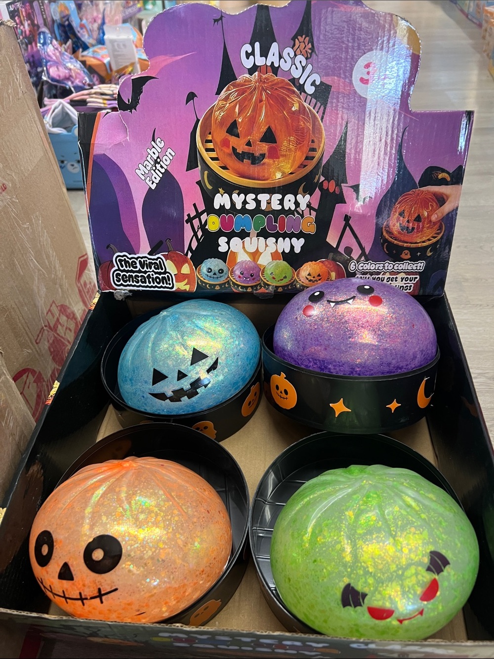 Mystery Dumpling Squishy Plush - Halloween Pumpkin Assortment (Unbranded)
